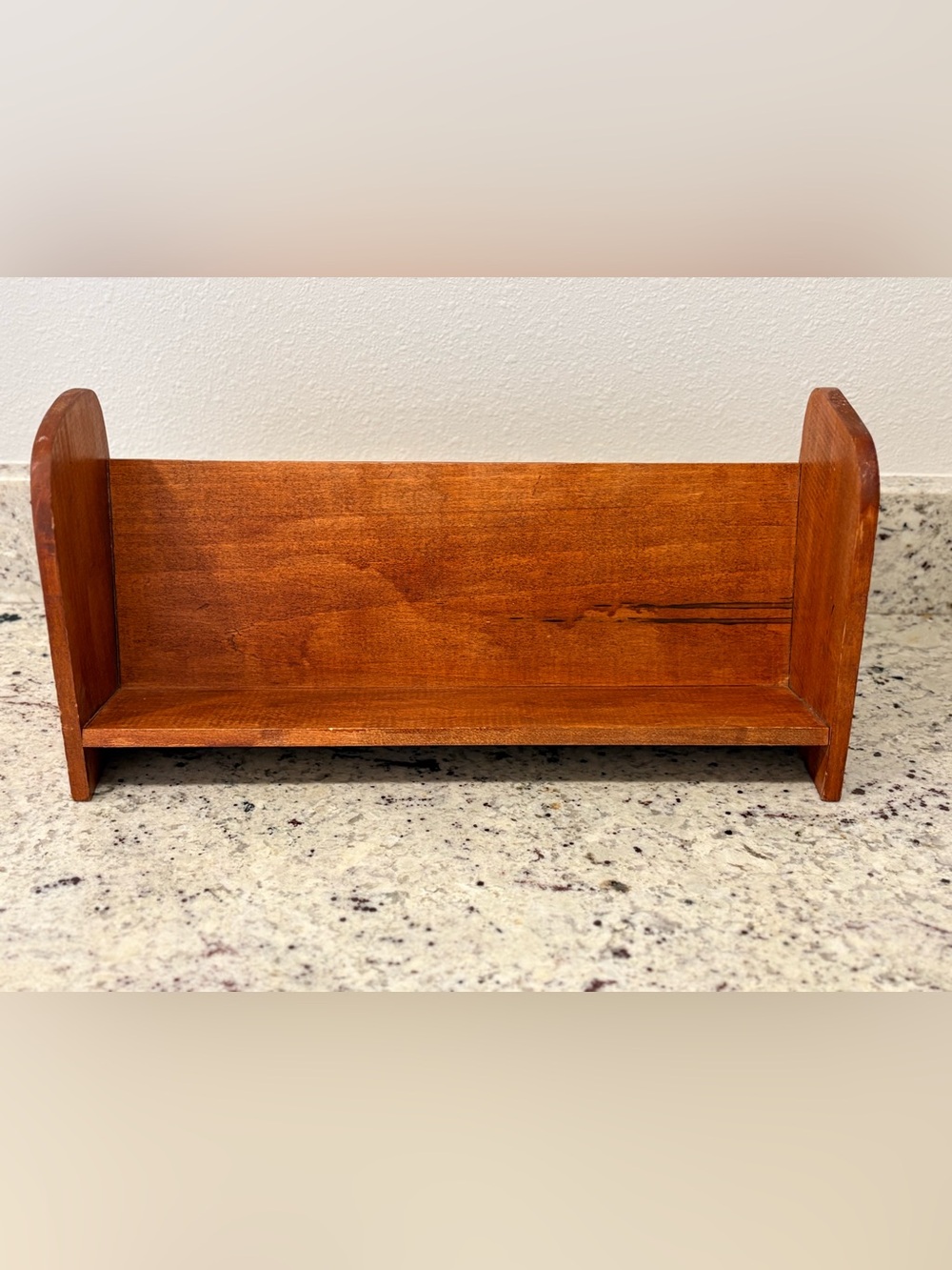 Solid Wood Book Display Shelf / Wall Shelf – Rustic Traditional - Picture 7 of 9